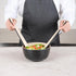 Restaurantware Bambuddha 9.8 Inch Bamboo Serving Set, 2-Piece Black Bamboo Salad Server Set with Heavy-duty Tongs