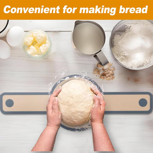 E-far Silicone Bread Sling for Dutch Oven - 2-Piece Reusable Baking Mat with Long Handle