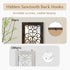 Set Farmhouse Wall Candle Holder Decor: Rustic Candle Sconces of Two for Pillar Candles - Brown Wooden Shelving