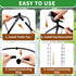 6.7FT Plants,81Metal Garden Obelisk Trellis for Climbing Plant Support Tower,Heavy Duty Thickened Tube,Rustproof Black