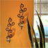 Set 2, 2 Lilys Home Deco Swirl Wall Sconce Tea Light Candle Holders, Steel, Black, of with Clear Glass Tealight Candle