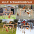 SENXILLER 2 68 Pine Wood Chicken Roosting Bars with Swings WeatherResistant Poultry Perch for Chickens Backyard Coop