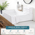 6 Pack 13x13 inches 100% Set Casa Platino White Washcloths - - Cotton - Premium Quality Wash Cloths for Bathroom - Well
