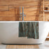 15x30 Set 2, Country Giwawa Rustic Barn Wood Hand Towel of Vintage Teal Turquoise Brown Plank Fingertip Towel Retro