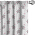 Ambesonne Animal Cartoon Curtains, 2 Panel Set for Living Room Bedroom, Heart Shaped Pink Balloons Design, 28" x 63",