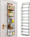 Fixwal Over The Door Hanging Pantry Organizer, 5-Shelf Room Organizer with Clear Plastic Pockets, Large Capacity for