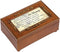 Cottage Garden in Memory Bereavement Rich Walnut Finish Petite Rose Music Box