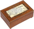 Cottage Garden in Memory Bereavement Rich Walnut Finish Petite Rose Music Box
