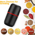 Turimon Electric Herb Grinder, Large Herbal/Coffee Mill/Crusher for Spice and Herbs - Black - 4.2 oz Capacity with Brush