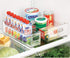 mDesign Wide Plastic Kitchen Storage Container Bins with Handles -Organization in Pantry, Cabinet, Refrigerator