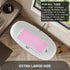 40 16 Inch TEESHLY Bath Tub and Shower Mats, Non Slip x Extra Large Bathtub Mat, Machine Washable Bathmat with Drain