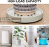 12Inch 4 2Pack Plant Caddy with Hidden Wheels, Rolling Plants Stand with Wheel, Invisible Casters, Indoor Plant Saucers