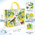 NymphFable 5-Pack Washable Reusable Grocery Bags with Fun Designs