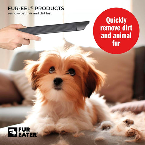 18.1 1 1/4 1 3/8 (32 35 mm), FUR-EEL Vacuum Crevice Tool, Extra Long in Flexible Attachment, Fits Round Hoses