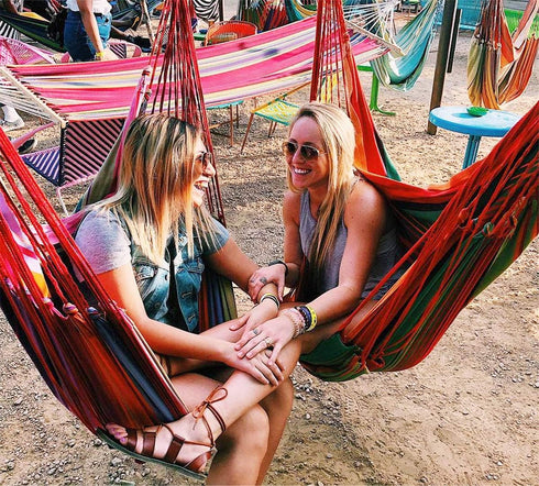 Hammock Hammock 300Lbs Hammock Chair Hanging Rope Swing Seat for Indoor Outdoor, Sturdy Cotton Weave Swing, Max Hanging