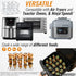 INFRAOVENS Air Fryer Rack for Ninja Speedi, Stainless Steel Accessories for SF301 Rapid Cooker 12-in-1, Airfryer Skewer Stand, Kabobs and Rib Barbecue BBQ Rack, Also Compatible with Toaster Ovens