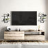 Rustic Wood Floating Shelves - Farmhouse Wooden Wall Shelves Organizer with Sturdy Metal Frame for Living Room Bedroom