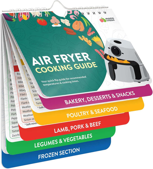 Air Fryer Accessories - Cheat Sheet Magnets Cooking Guide Booklet, Liners, Cookbooks, Kitchen Gifts Gadgets 2025
