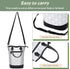 Tirrinia Insulated Wine Carrier Tote - Padded Travel Bag for 2 Bottles, Champagne Cooler, Valentine's Day Gift