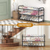 Hleelomi 3-Tier Closet,Living Expandable Shoe Rack,Adjustable Shoe Shelf Storage Organizer Heavy Duty Metal Free
