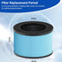 MK01 & MK06 True HEPA Filter Replacement for MK01 MK06, TZ-K1 and DH-JH01 Air Purifier, Standard Version, Blue, 4 Pack
