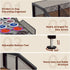 Countertop, Homsorout Coffee Bar Organizer - Coffee Station for Metal and Wood K Cup holder Storage Basket for Coffee