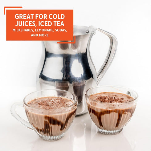 IMUSA USA GAU-80232W Aluminum Chocolatera, 2-Quart, Silver
