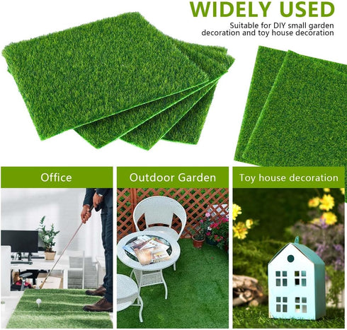 KISEER 12 Pack 6 6 Inches Fairy Garden Grass x Miniature Artificial Craft Grass for Dollhouse Ornament DIY Decoration