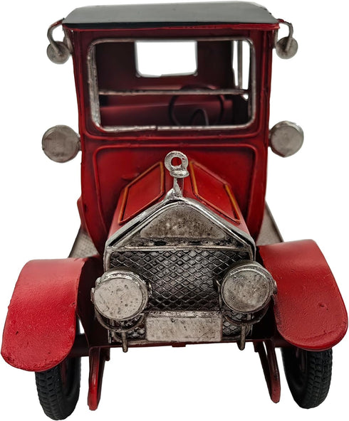 Berfutall 10'' Iron Classic Red Classic Cars Model Collectible Vehicle Decoration for Table Top Decor