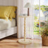 Simple Trending Round Side Table, Small Drink Table, Beside End Table with Pedestal Accent, Coffee Table for Small