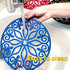 3 Set Silicone Trivet Mats with 1 Extra Large Included | Durable Non-Slip Thick Round Premium Trivets