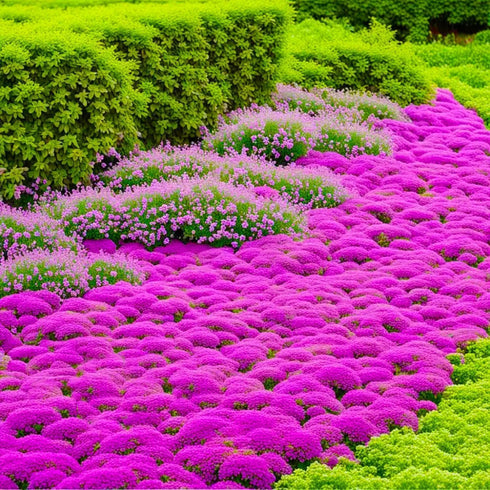 6000+ Mixed Creeping Thyme Seeds for Planting - Heirloom Flowers Perennial Thyme Non-GMO Thymus Serpyllum Seed Ground