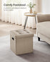 15 Inches 660 lb, ULSF030K03 SONGMICS Mazie Collection - Ottoman with Storage, Footstool, Storage Ottoman with Metal
