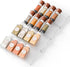 Yieach 4 Pack Adjustable Narrow Spice Rack for Drawer - Expandable From 9"