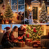 6.6FT 400 5-7FT Dimmable 8 btfarm Christmas Tree Lights with Remote, LED USB Plug in Fairy Xmas Light for Tree,Timer