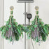 2 Bundles Dried Eucalyptus & Lavender Flowers, 100 pcs 17'' Natural Real Hanging Eucalyptus Leaves for Bathroom Decor