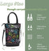 Tirrinia Insulated Wine Gift Carrier Tote, Padded 2 Bottle Wine/Champagne Cooler Bag for Travel