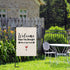 Wine Garden Flag - Welcome Hope You Brought Wine & Dog Treats Garden Decor