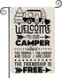 ZJXHPO Welcome To Our Camper Garden Flag Camping Gift Outdoor Yard House Banner Home Lawn Welcome