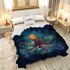 80"X60" Octopus Fleece Throw Blanket Lightweight Super Soft Flannel Bed Blanket Perfect Home Decor for Couch Chair Sofa