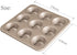 Carbon Steel Nonstick Bakeware Muffin Pan (9-Cup) by For Bake