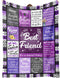 Best Friend Blanket Gifts, Best Friend Birthday Gifts for Women - Friendship
