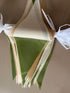 32 Meters 105ft Olive Green Tan Brown Beige Party Bunting Banner Cream Ivory Fabric Pennant Champagne Khaki Triangle Flags, Neutral Decorations for Boho Rustic Birthday Baby Shower Wedding Decor