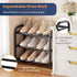 3 Closet, Closet, ENJOYBASICS Expandable Shoe Rack, Tier Adjustable Shoe Organizer Shelf for Black Metal Free Standing