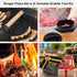 4 1 6.69" Set POLIGO Smash Burger Press Kit - in Hamburger Patty Storage Containers, Cast Iron Smash Bacon Press - Non