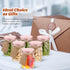 50 Pack 5 oz Nitial Plastic Jars with Lids Bulk Yogurt Containers with Lids Gift Jars with DIY Craft Twine and Labels