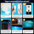Homly 4000mAh Rechargeable Submersible Pool Lights with Wireless APP Control, Waterproof Underwater Smart LED Lights
