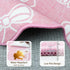 Rug,4x6 Pink Bow Area Solid Color Aesthetic Carpets for Living Room Nursery Dorm Playroom,Machine Washable Wavy Non