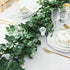 mizii 5 Pack 395" Artificial Vines Ivy Garland, Fake Vine with Realistic Silk Green Leaves for Indoor Outdoor Home Decor