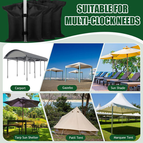Woanger Extra Large 112 Lbs Canopy Weights, 6 Pcs Heavy Duty Sand Bags for Outdoor Pop up Tent